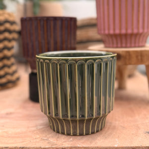 Potted Pillar Planter in Myrtle